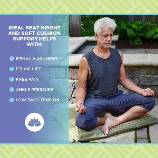 Premium Meditation Cushion and Mat Set - Image 5
