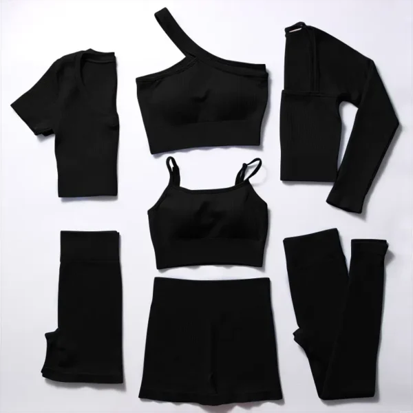 Seamless 7-Piece Yoga Set for Women - Image 4
